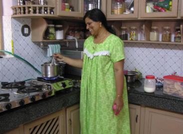 Biogas stove in kitchen used in India. Source: FULFORD 2008